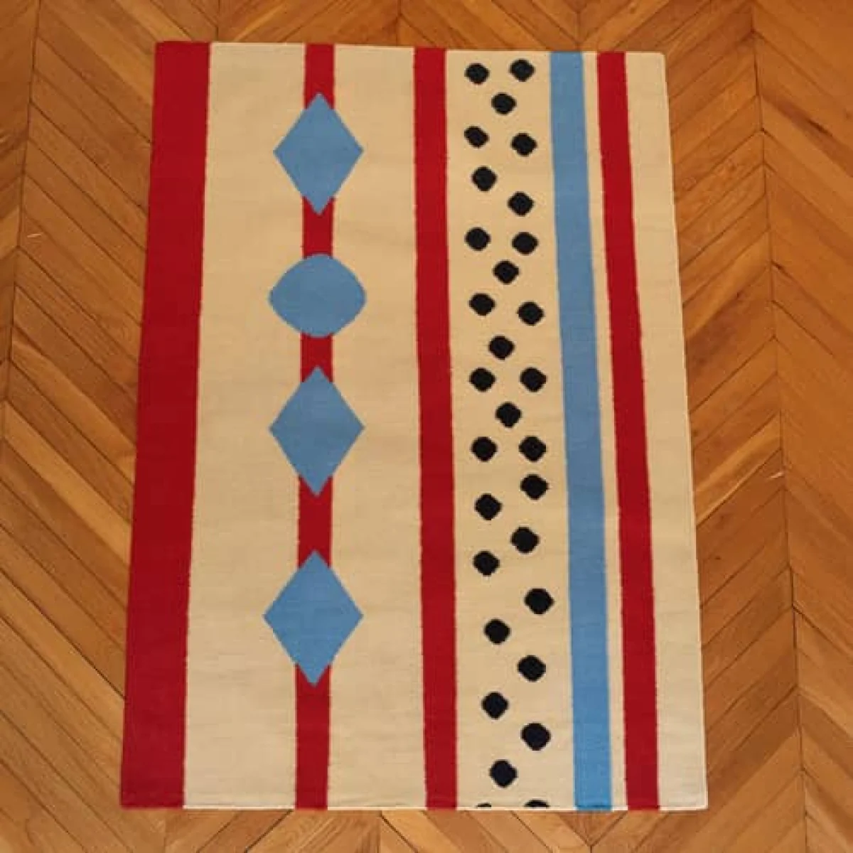 Arizona Rug textile multicoloured / 210 x 140 cm - Handwoven - COLORTHERAPIS – image 4