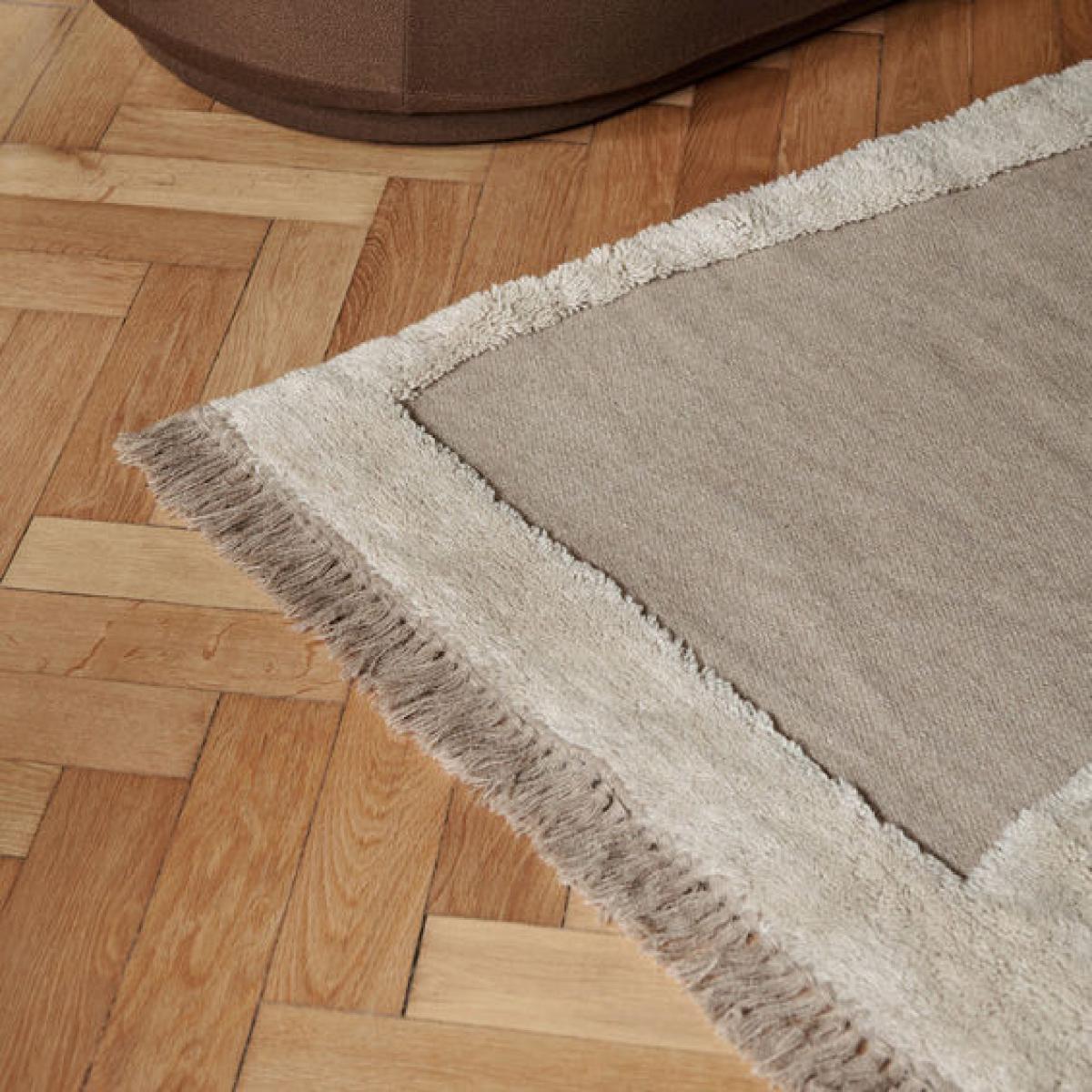 Alley Large Rug textile beige / 160 x 250 cm / Hand-woven wool - Ferm Living – image 3