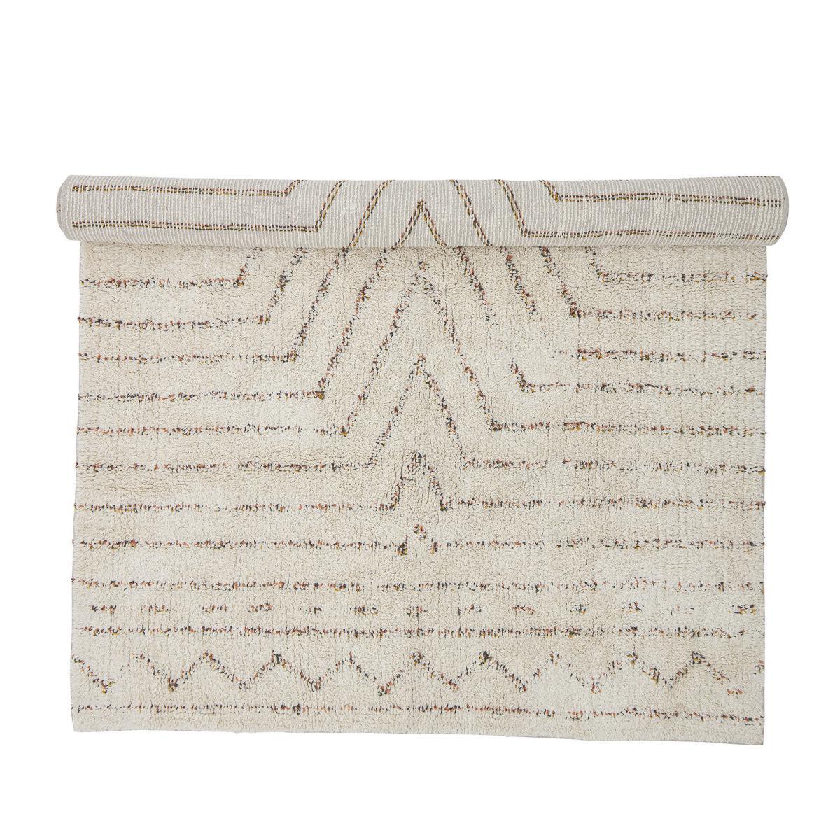 Maggy Rug - / Cotton - 180 x 120 cm by Bloomingville Beige – image 2