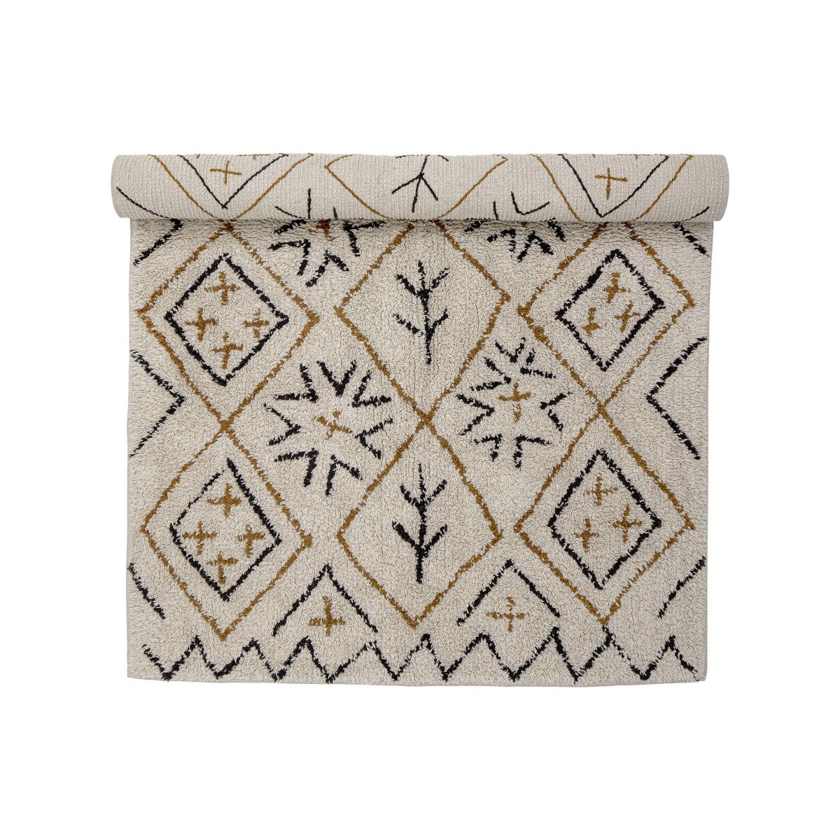Jaida Rug textile beige brown / 150 x 90 cm - Bloomingville – image 2