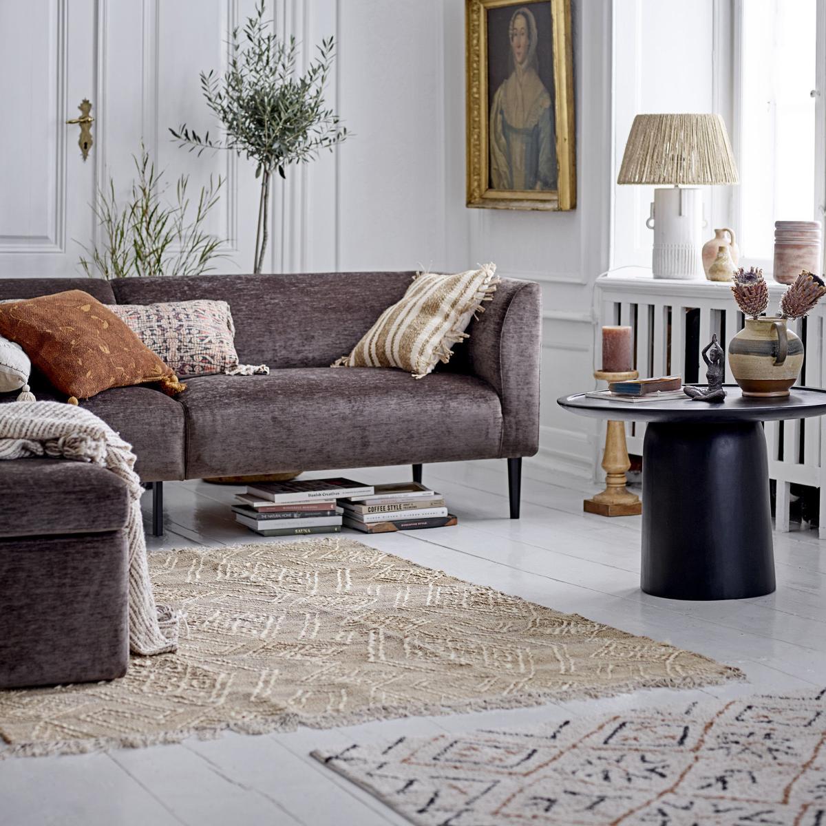 Jaida Rug textile beige brown / 150 x 90 cm - Bloomingville – image 3