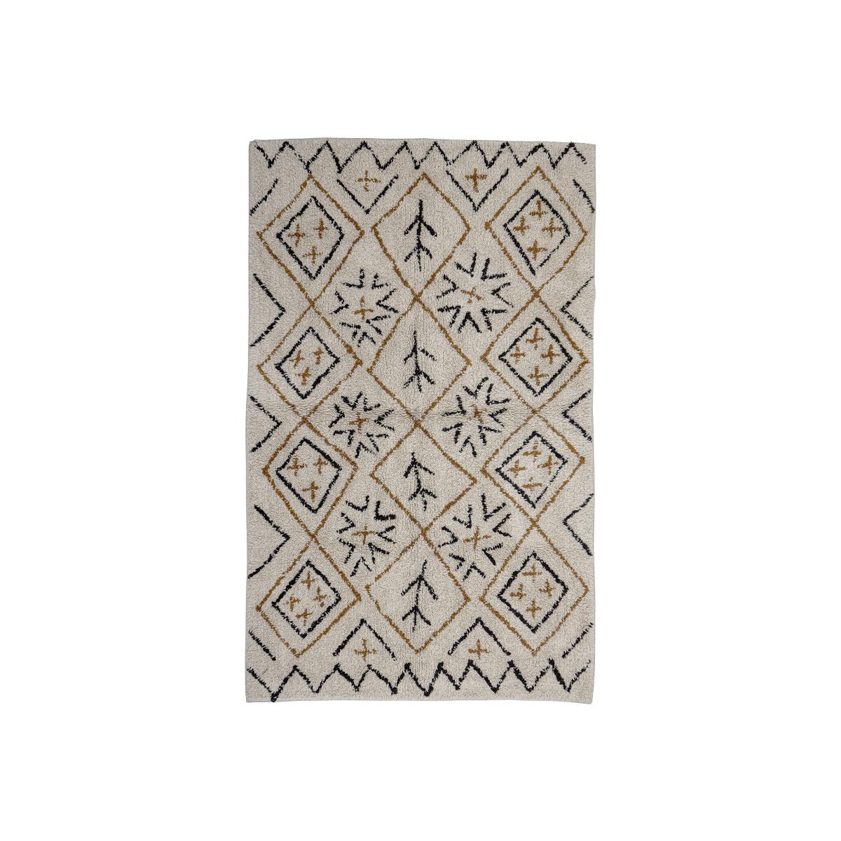 Jaida Rug textile beige brown / 150 x 90 cm - Bloomingville – image 1