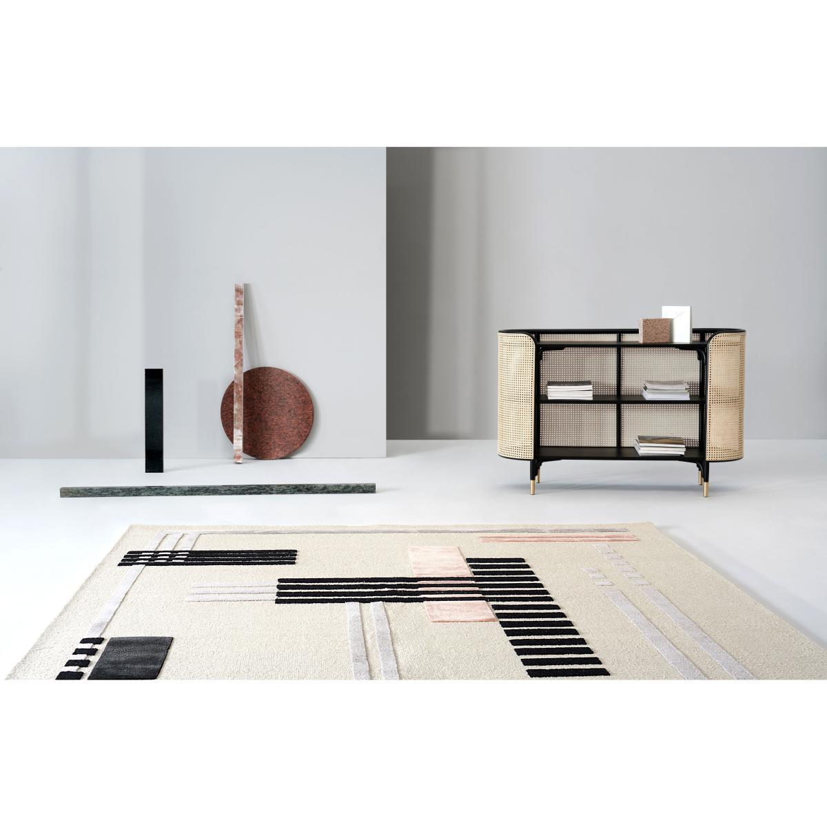 Around colors Rug - / 250 x 250 cm - Hand-tufted by Wiener GTV Design Multicoloured/Grey – image 2