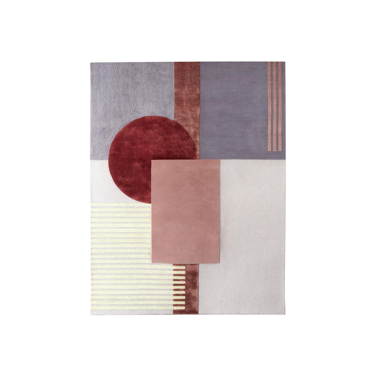 Around colors Rug - / 230 x 300 cm - Hand-tufted by Wiener GTV Design Pink/Multicoloured – image 1