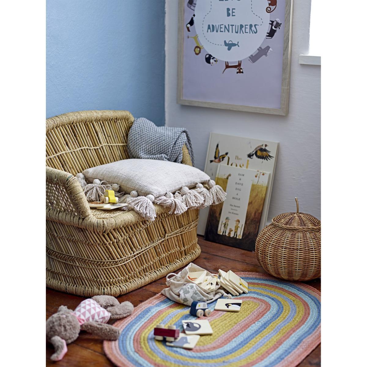 Rug - / Hessian - 75 x 50 cm by Bloomingville Multicoloured – image 2