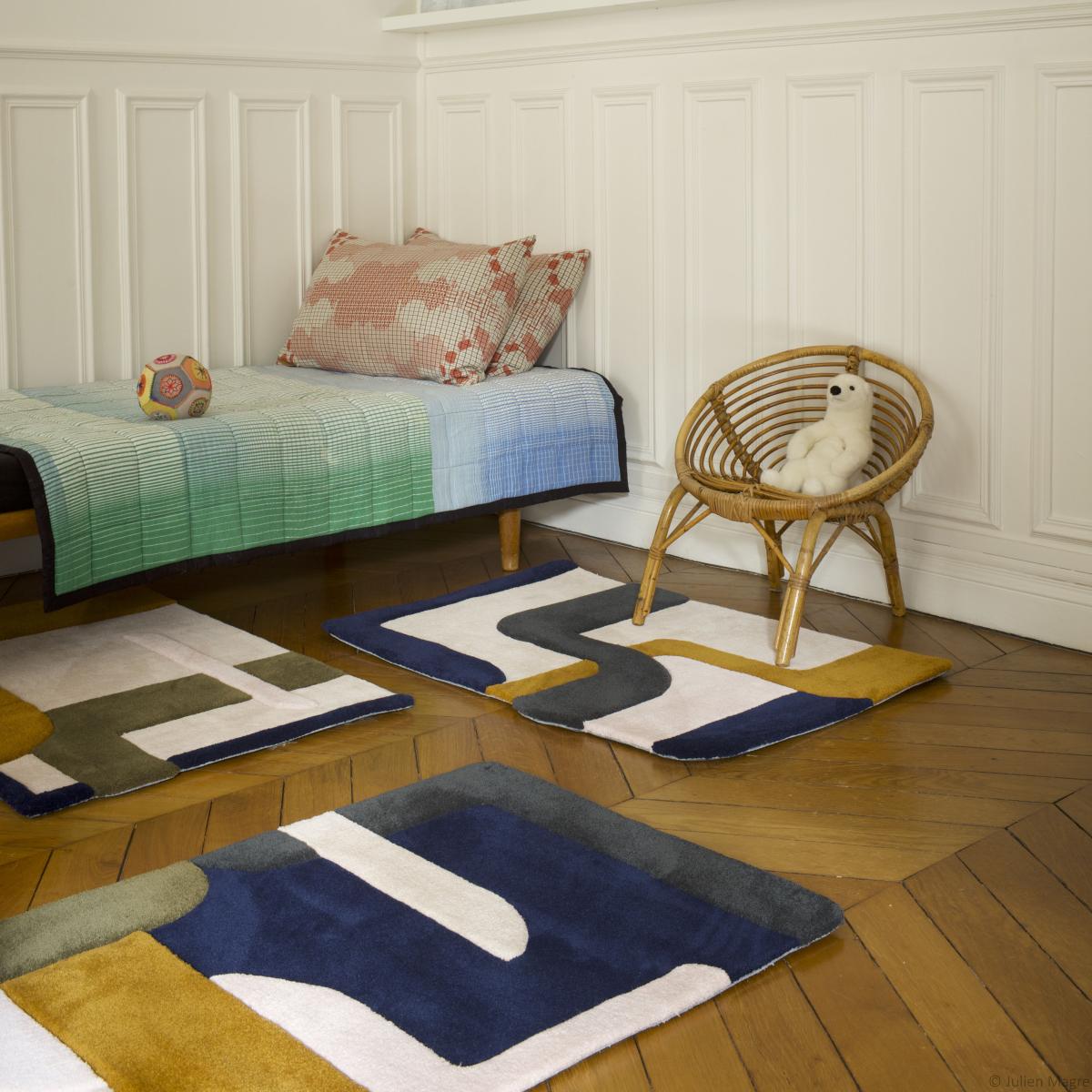 Elément Nomade 1 Rug textile multicoloured / 60 x 90 cm - Hand-tufted - PINTON – image 2