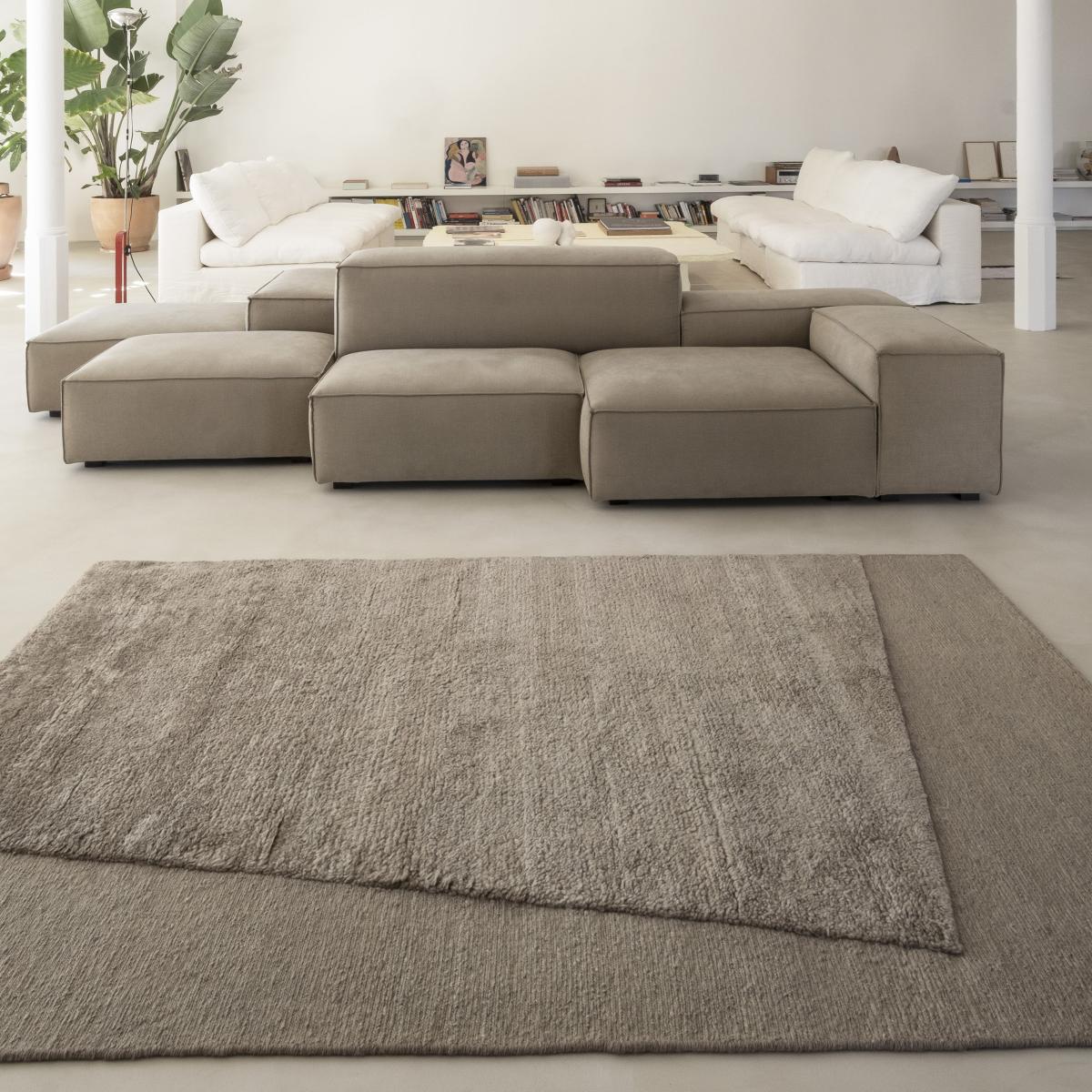 Tapis Oblique B Obsidian tissu gris / 200 x 300 cm - Nanimarquina – image 3