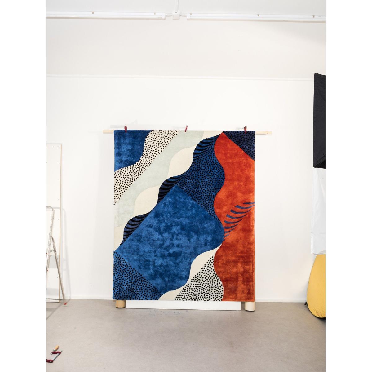 Silkscreen Large Rug - 240 x 200 cm by Moustache Blue/Multicoloured – image 2