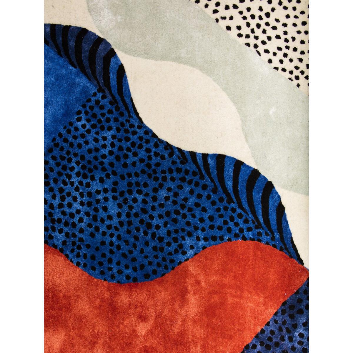 Silkscreen Large Rug - 240 x 200 cm by Moustache Blue/Multicoloured – image 3