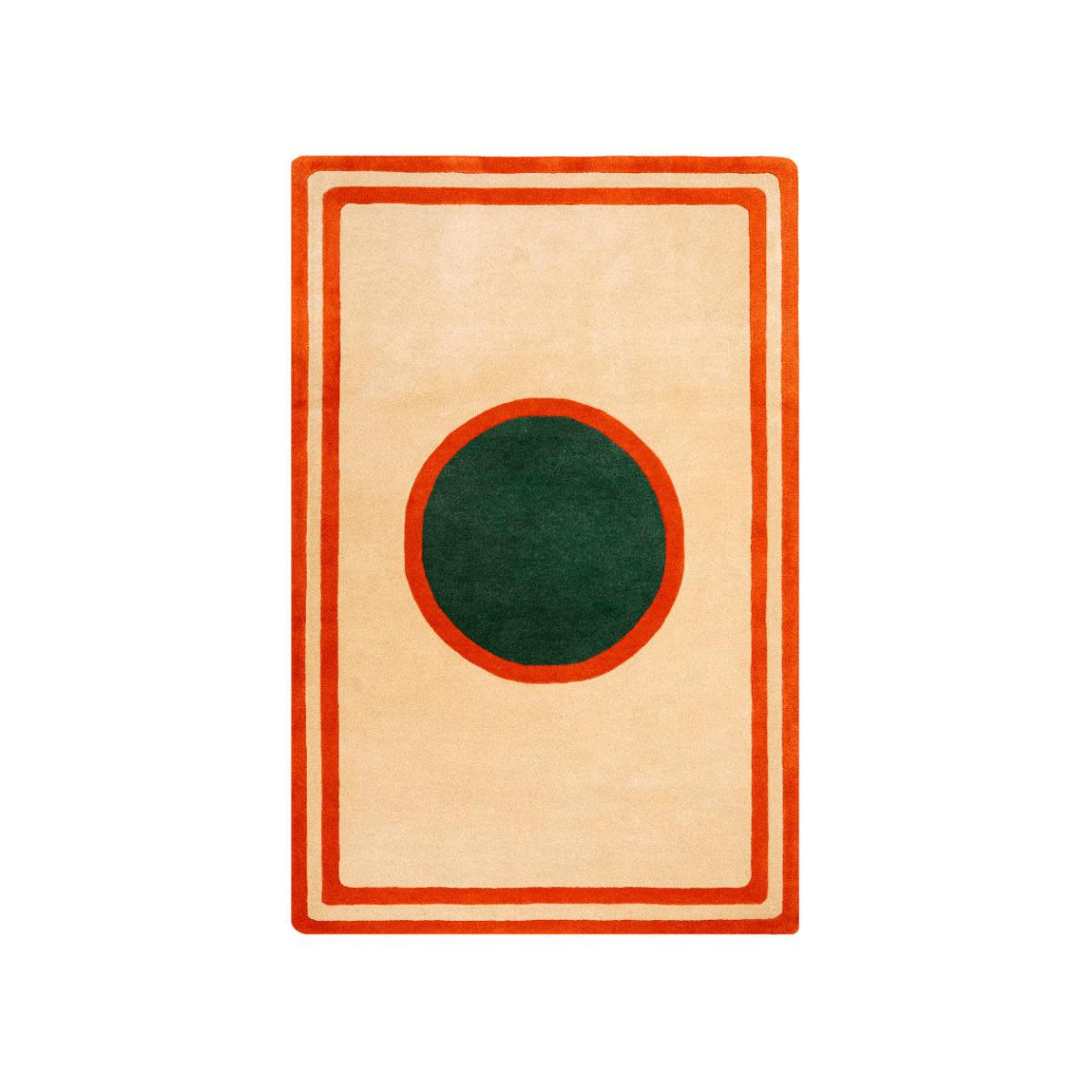 Tenis Court Rug textile orange / 180 x 120 cm - Hand-tufted wool - COLORTHERAPIS – image 1
