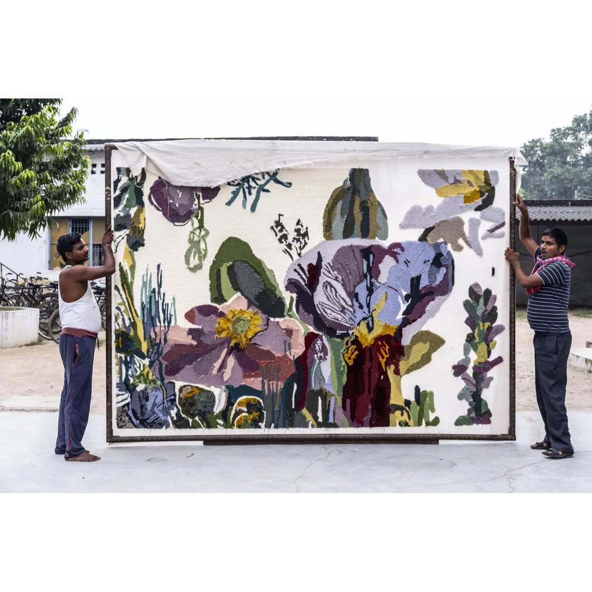Flora - Backyard Rug - / By Santoi Moix - 170 x 240 cm / Wool by Nanimarquina Multicoloured – image 5