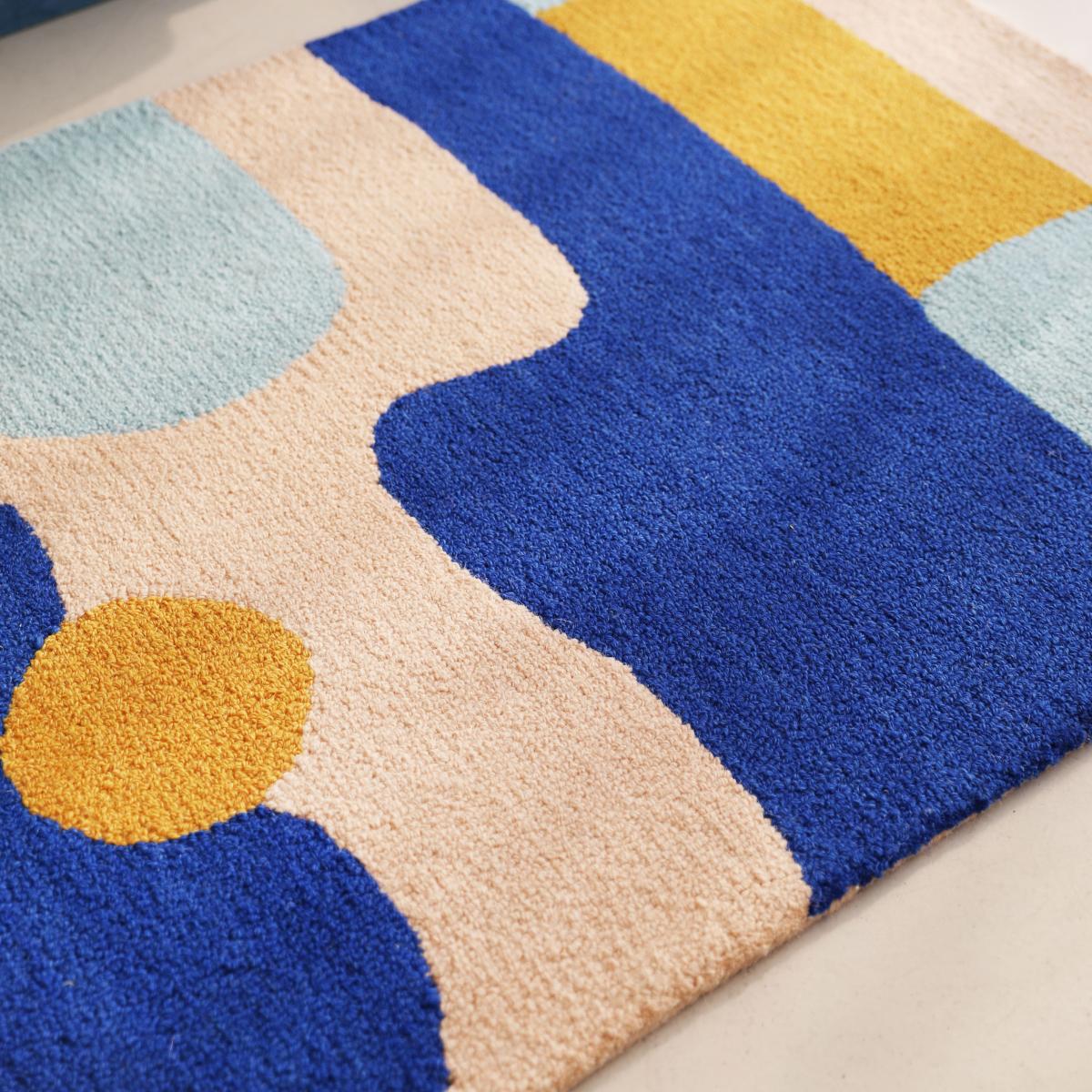 Wispy Rug textile blue / 110 x 85 cm - & klevering – image 3