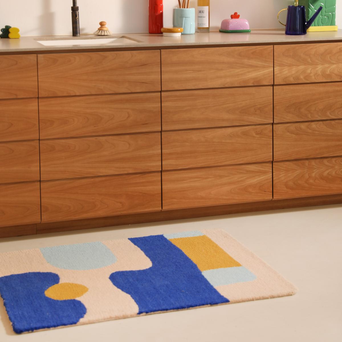 Wispy Rug textile blue / 110 x 85 cm - & klevering – image 4