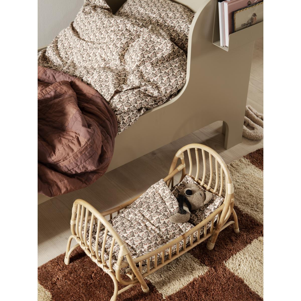 Mara handknotted rug 120x180 cm Dark Brick-off-white – image 3