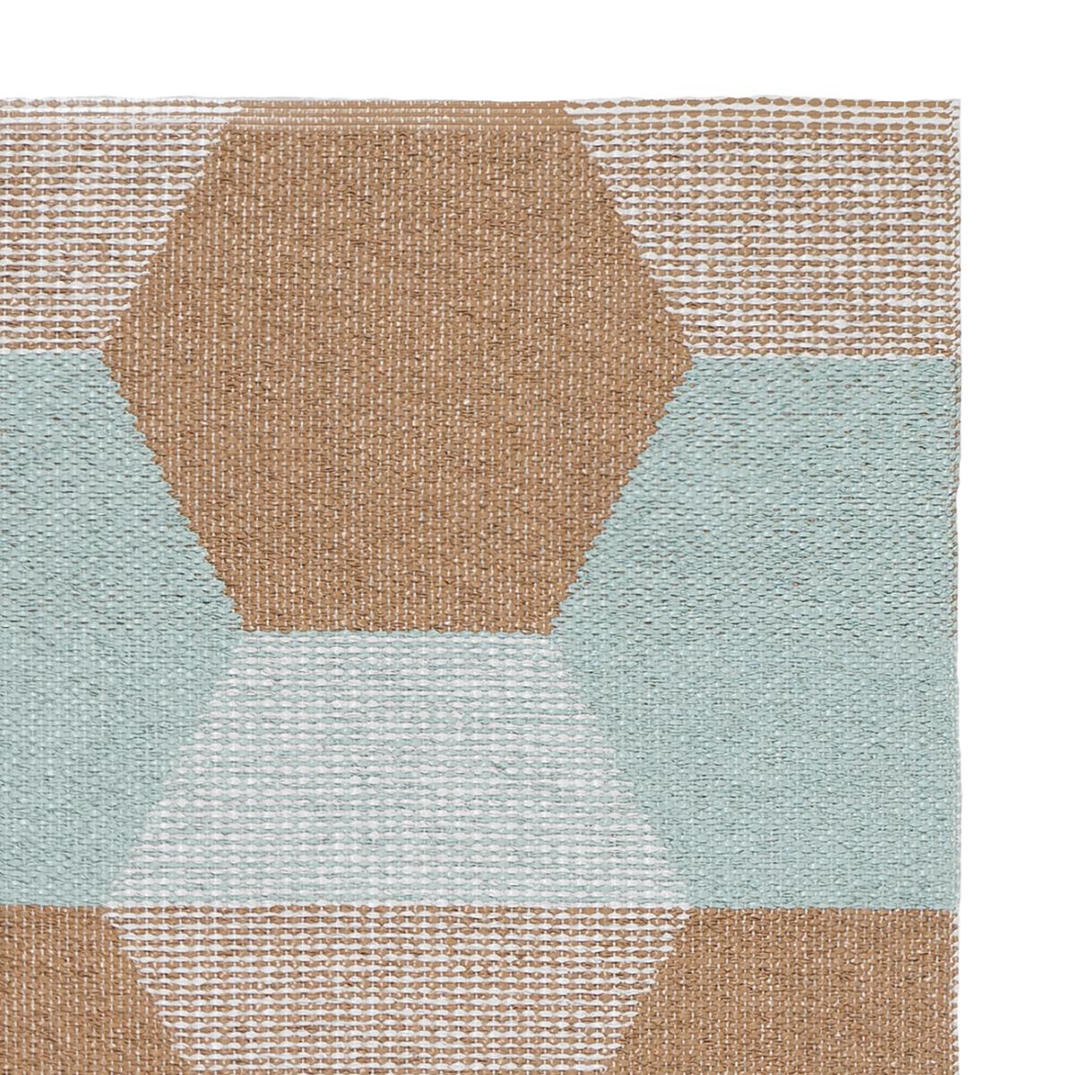 Puck plastic rug 70x195 cm brown-blue (aqua) – image 2