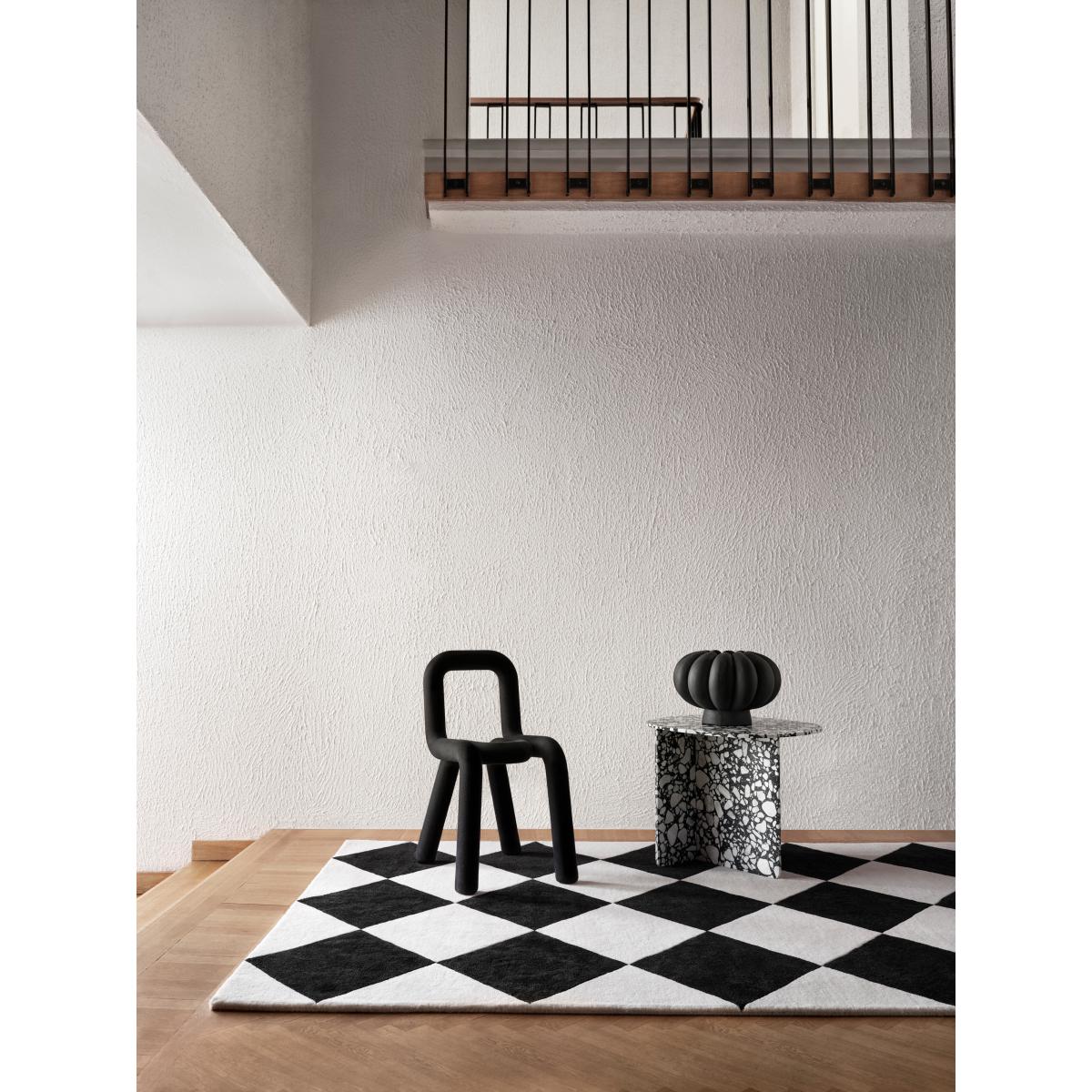 Tinted Tenman wool carpet 250x350 cm Black-white – image 7