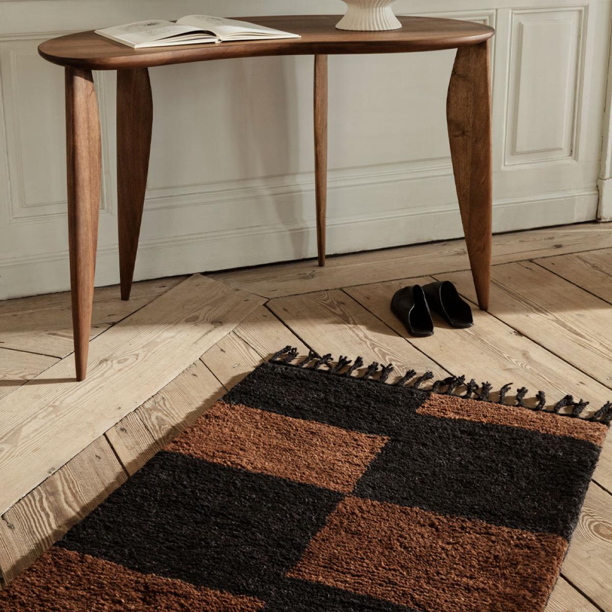 ferm LIVING Mara rug Bright blue/off-white s 80x120 cm – image 4