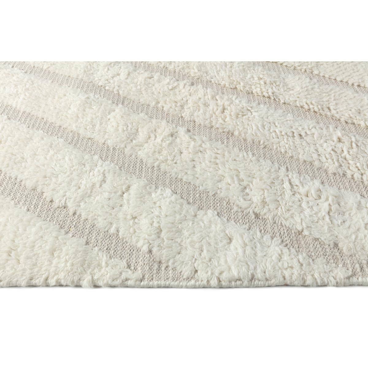 Cozy line wool carpet natural white 170x240 cm – image 2