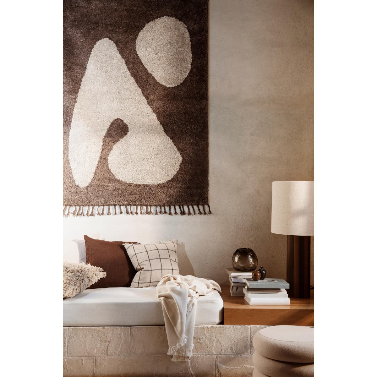 Ferm Living Abstract rug brown-off-white 120x180 cm – image 3
