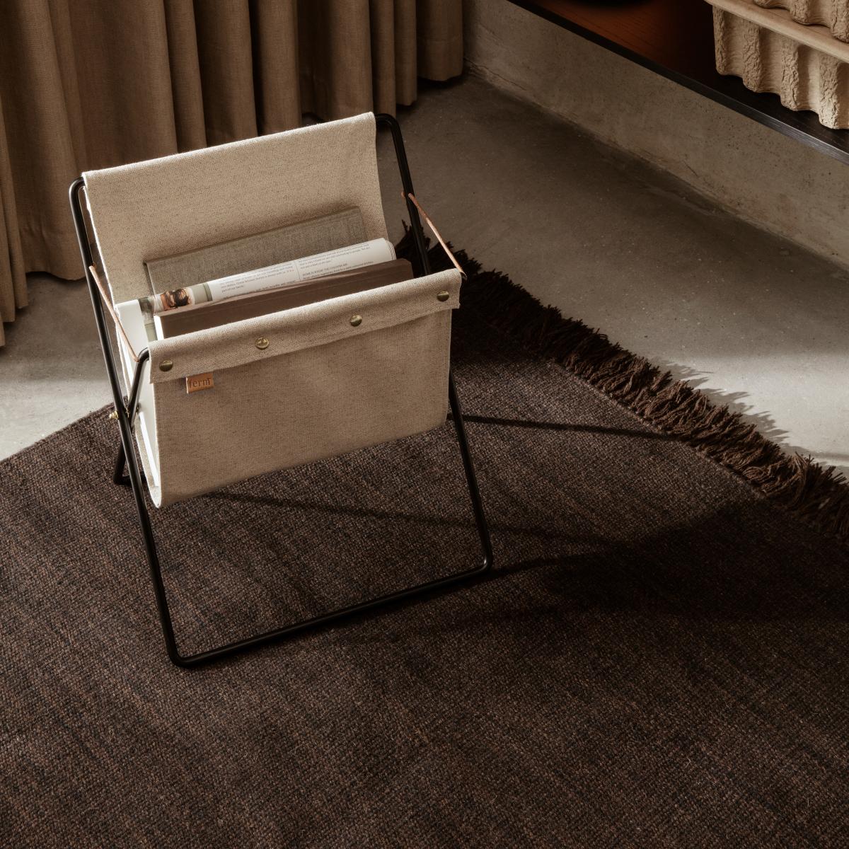 Kelim rug 240x240 cm dark melange – image 2