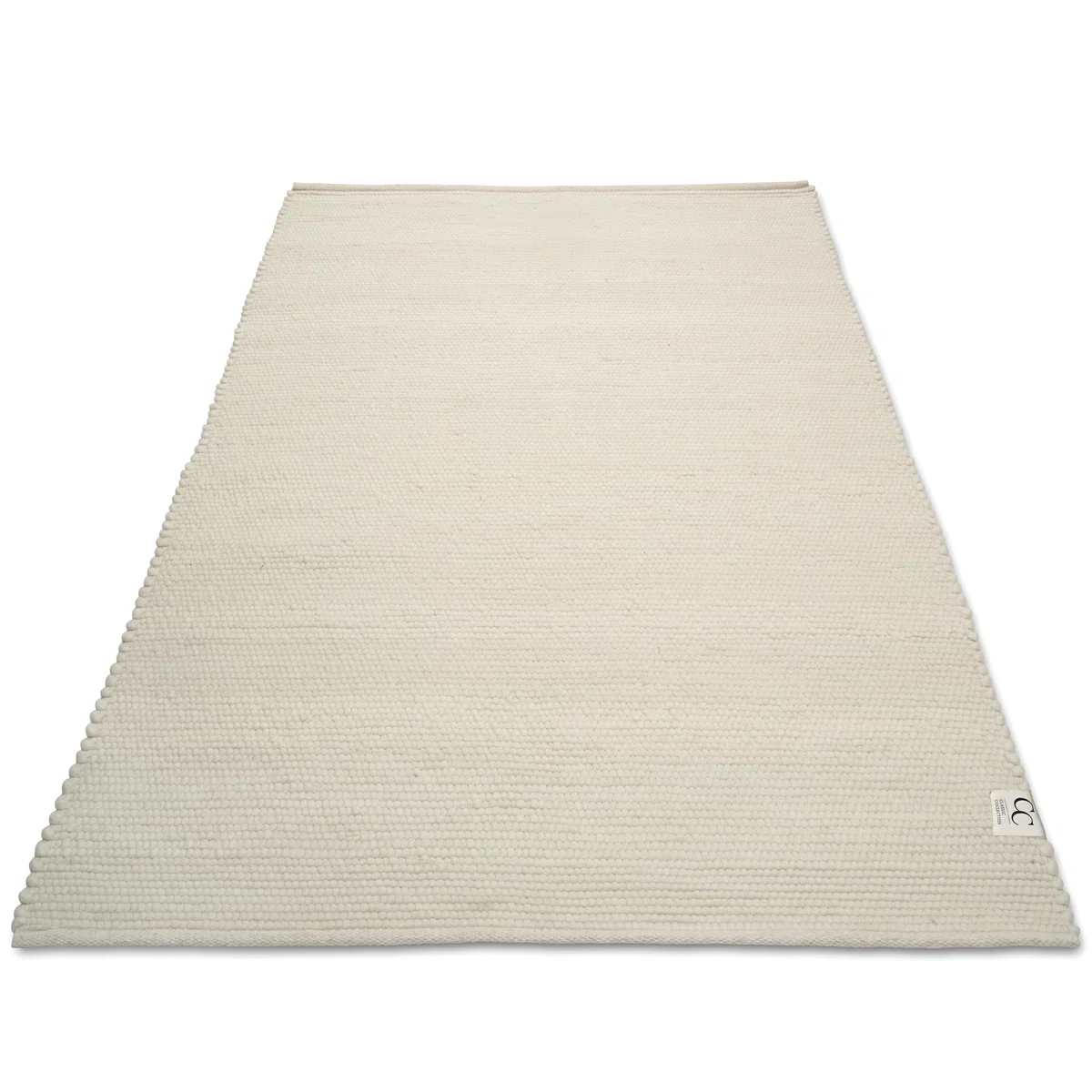 Merino wool carpet 200x300 cm white – image 2