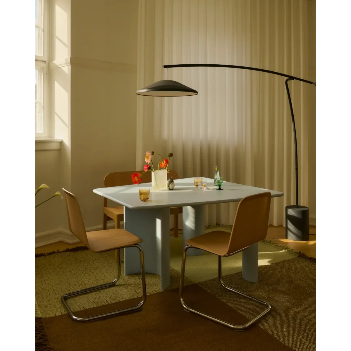 Muuto Verso wool rug Pale green-warm brown 258x258 cm – image 2