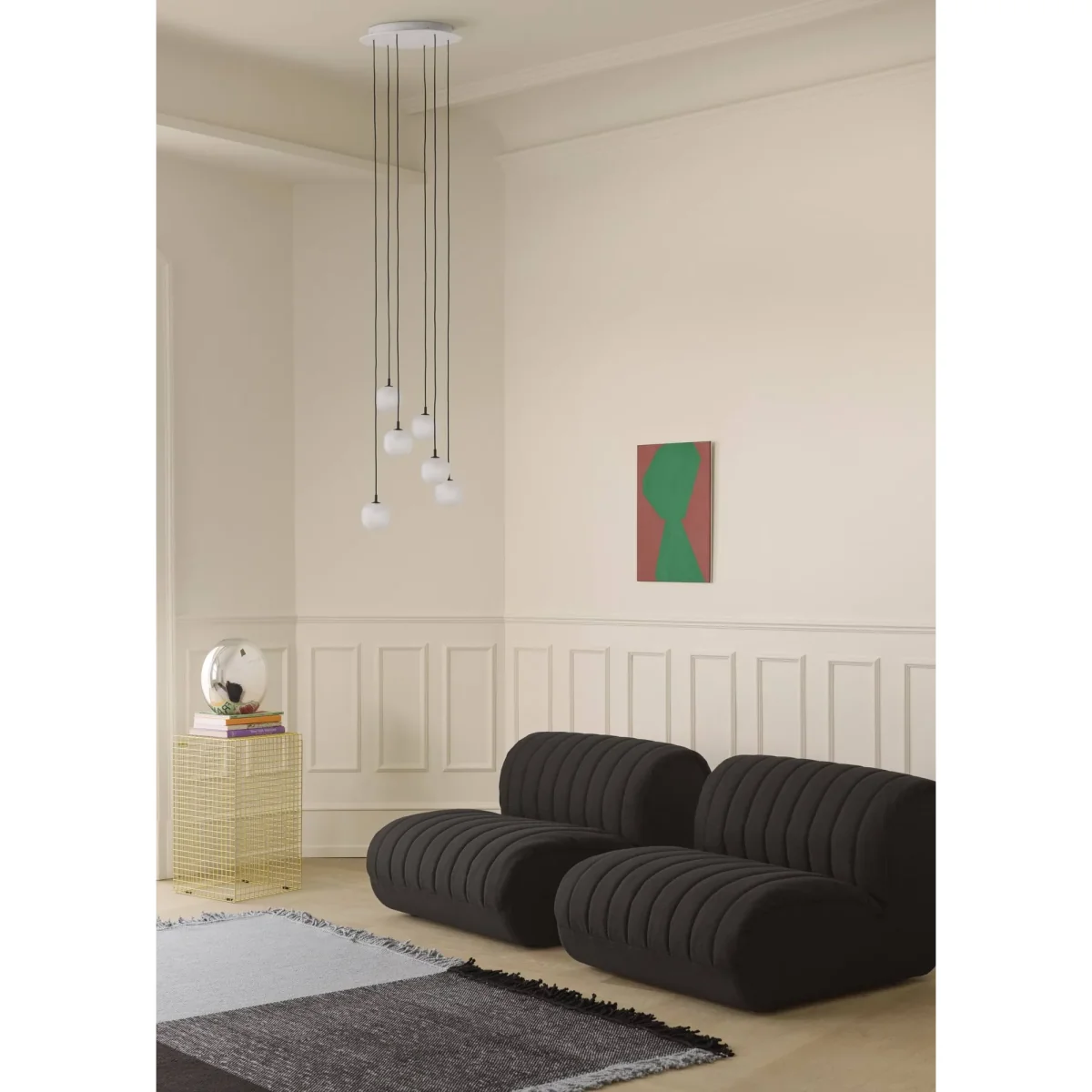 Muuto Verso wool rug Pale green-warm brown 258x258 cm – image 5