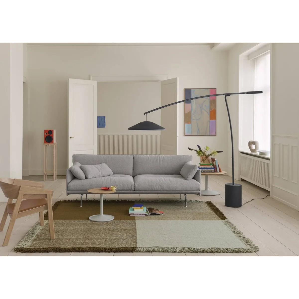 Muuto Verso wool rug Pale green-warm brown 258x258 cm – image 6