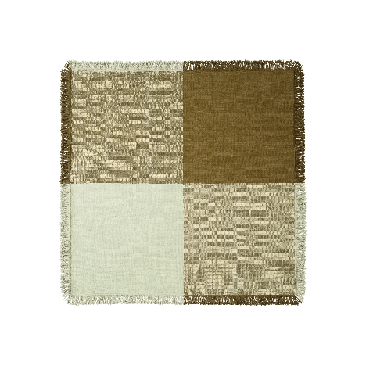 Muuto Verso wool rug Pale green-warm brown 258x258 cm – image 1