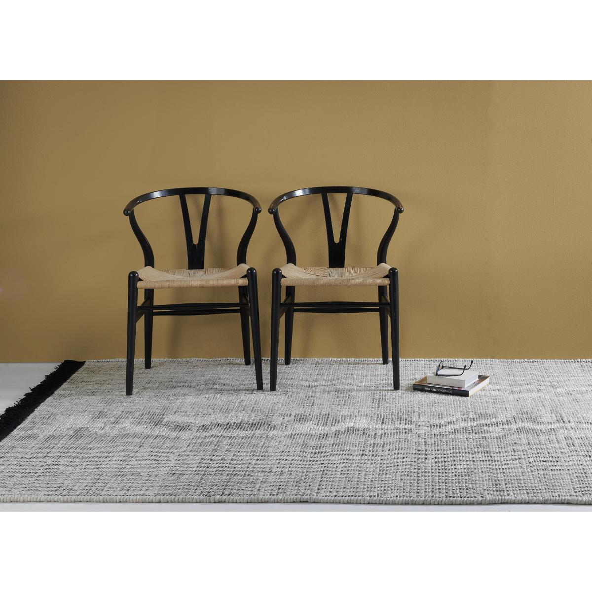 Kateha Nera Lana rug White 250x350 cm – image 5