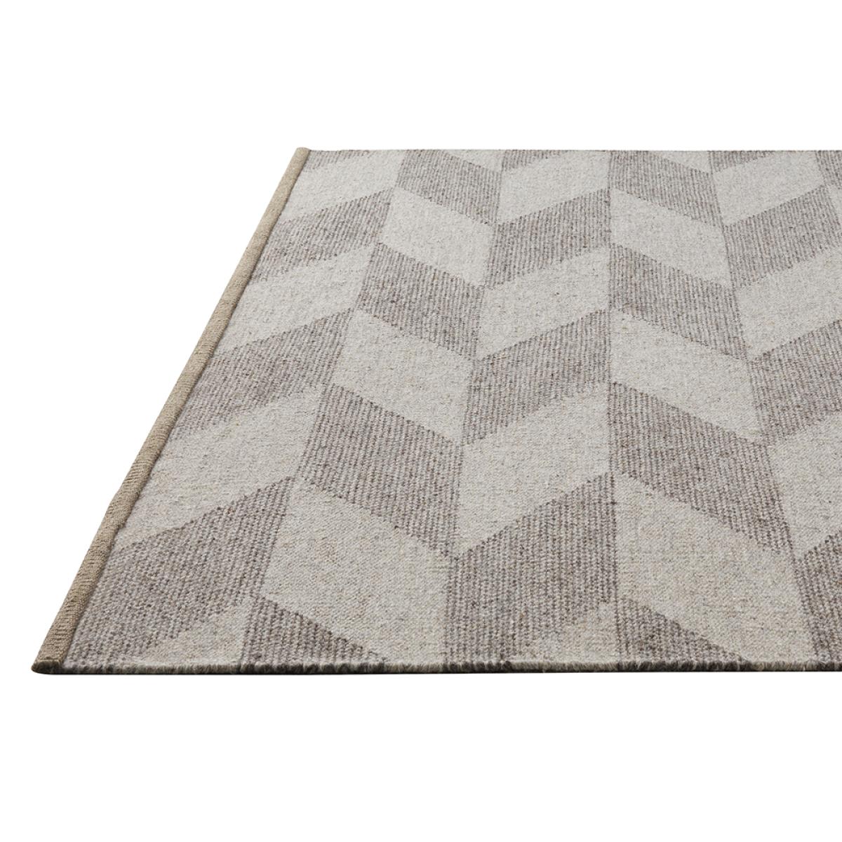 Kateha Herringbone Weave rug Light beige 200x300 cm – image 3