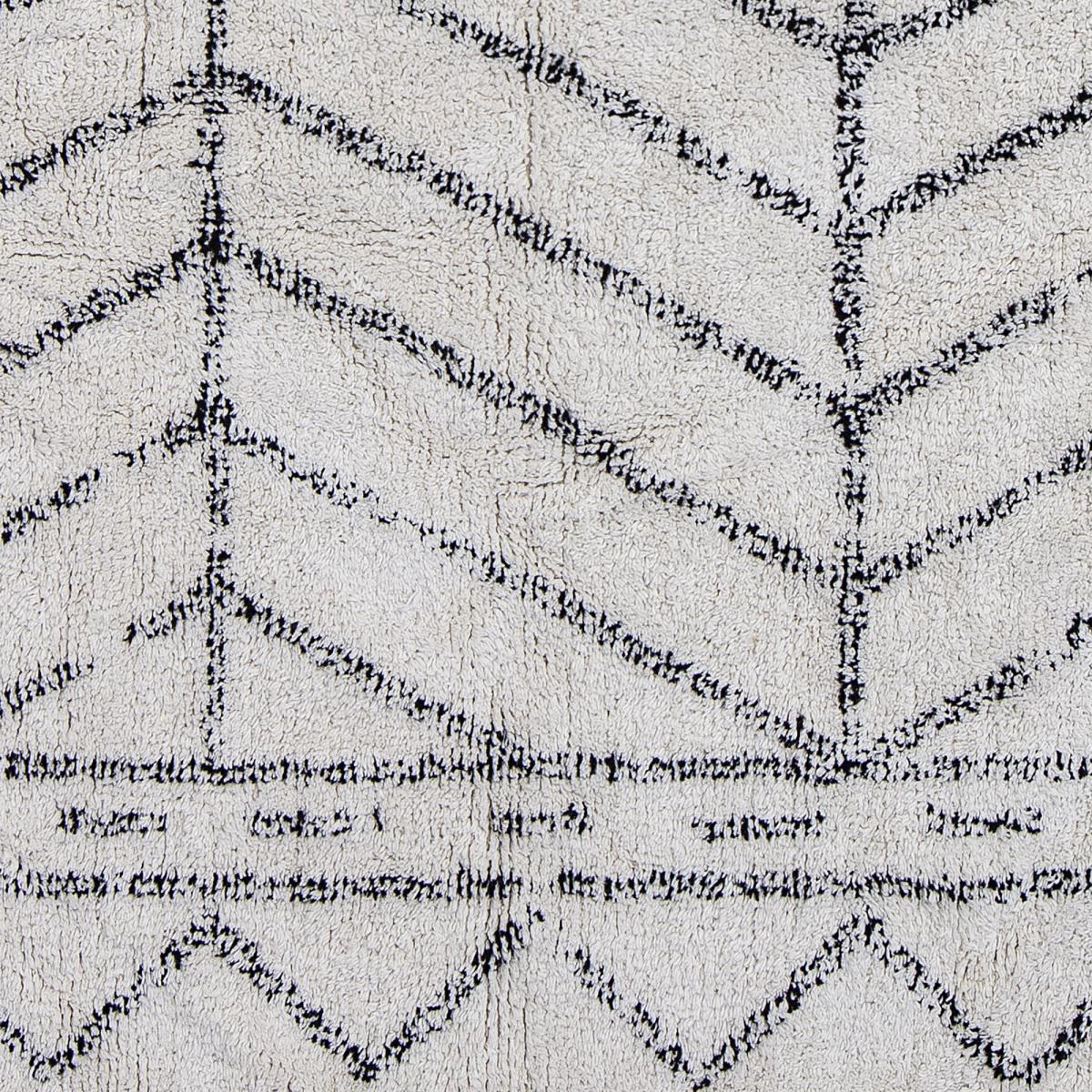 Bloomingville patterned cotton rug Black-white – image 3