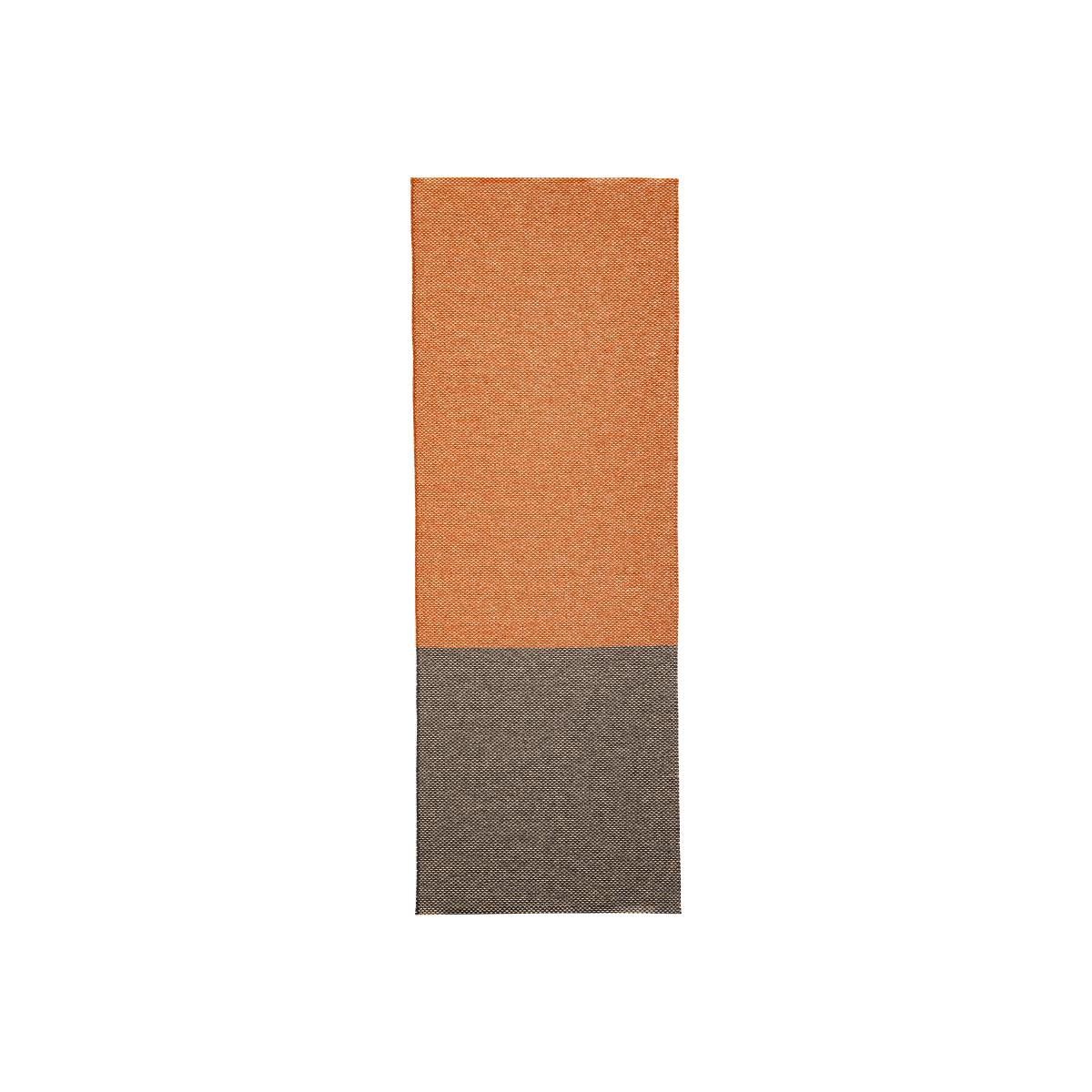 Moor rug mud (black-terracotta) 70x300 cm – image 1