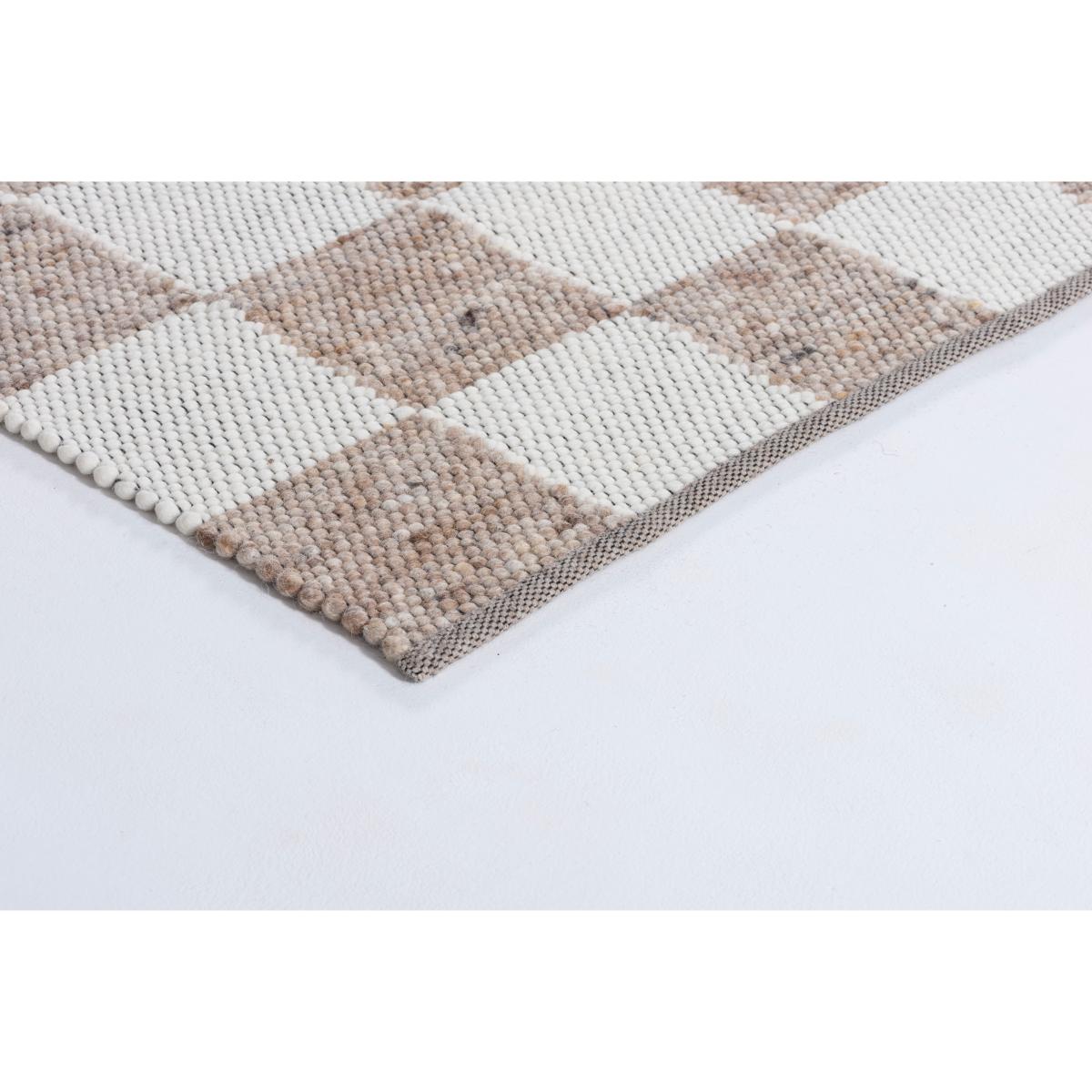Tisca Gotland Design rug Special Edition Light brown-white no. 2412 200x200 cm – image 2