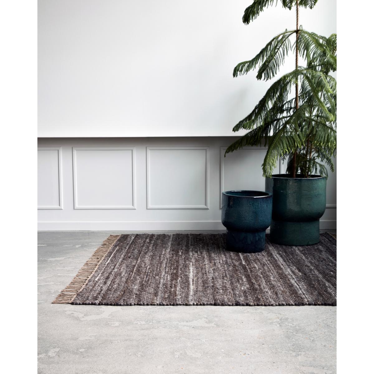 Hafi rug 180x180 cm Brown – image 2