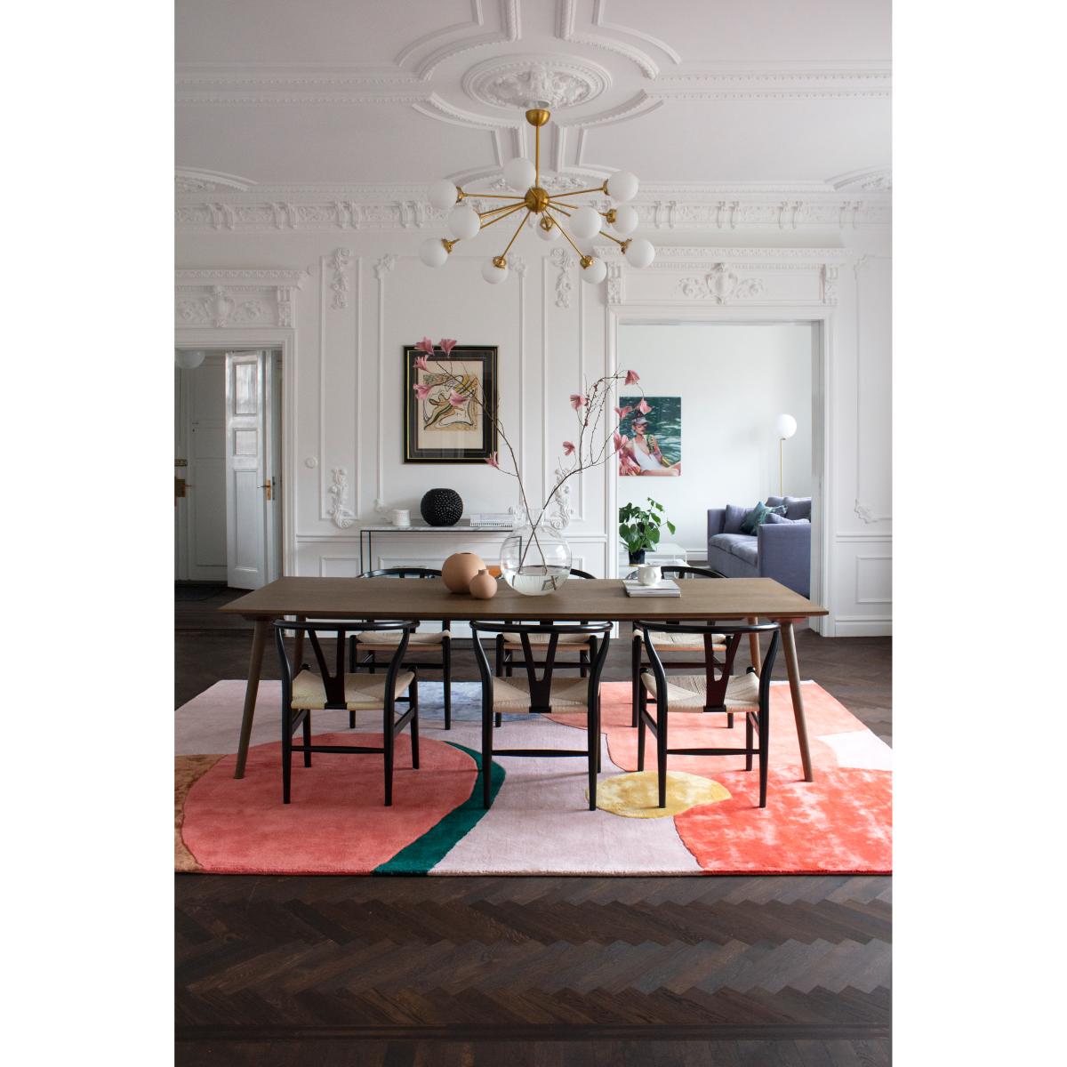 Flower Field wool carpet 300x400 cm Pink – image 4