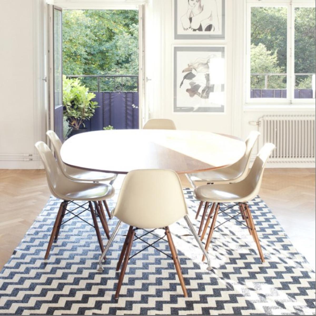 Gunnel rug black large 150x200 cm – image 2