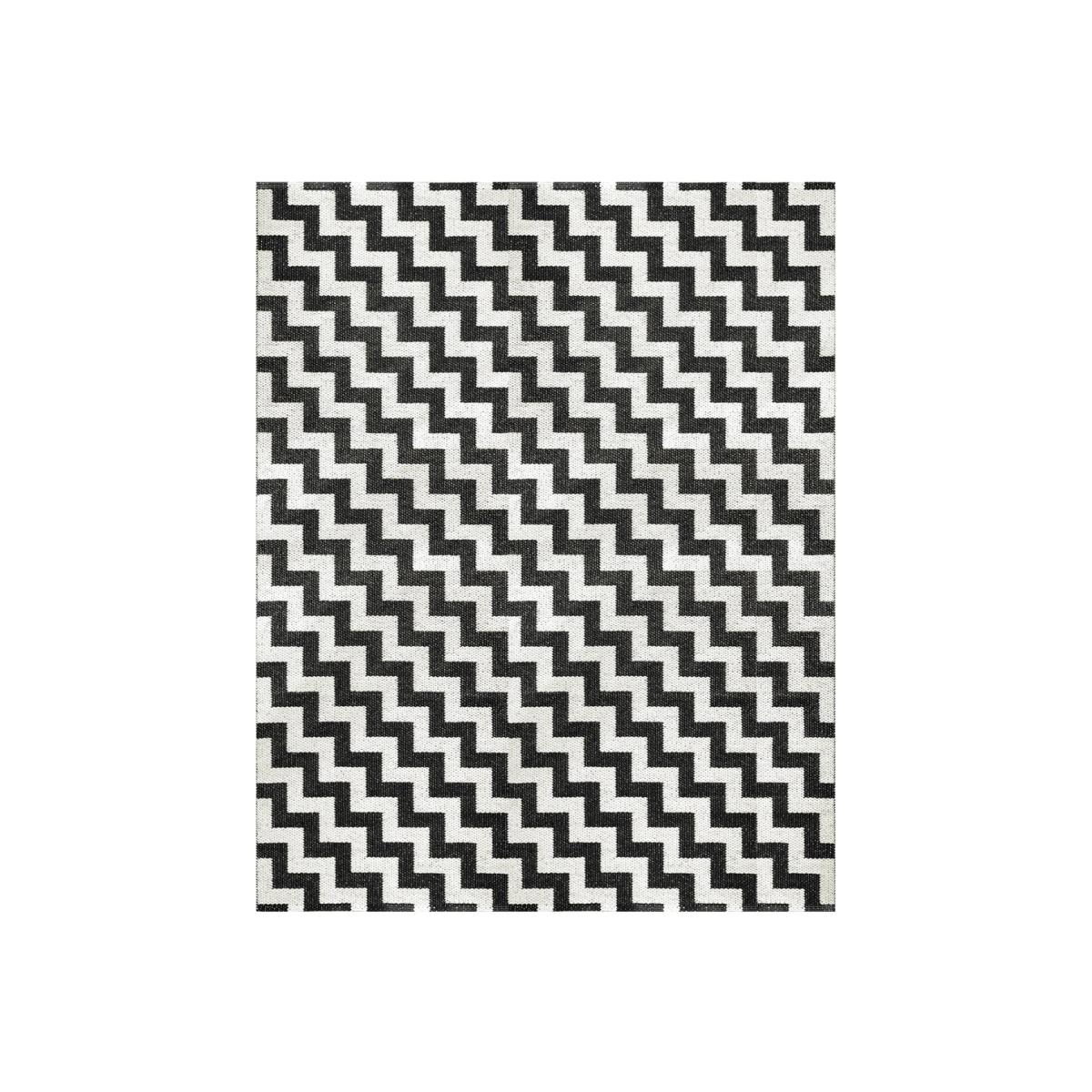 Gunnel rug black large 150x200 cm – image 1