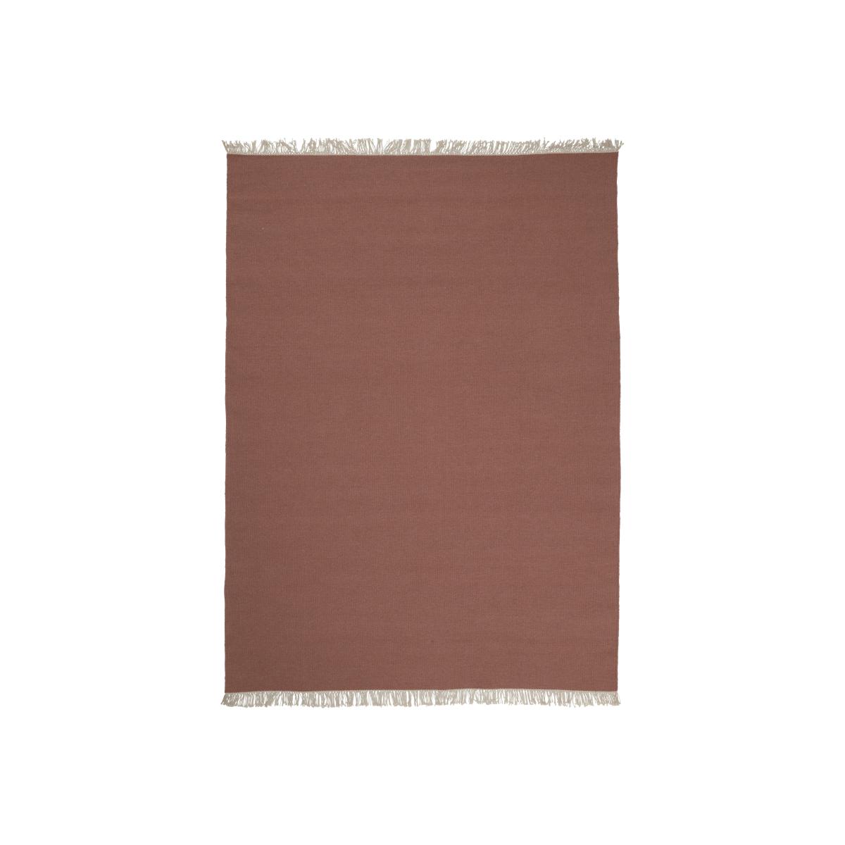 Rainbow wool carpet 200x300 cm amber