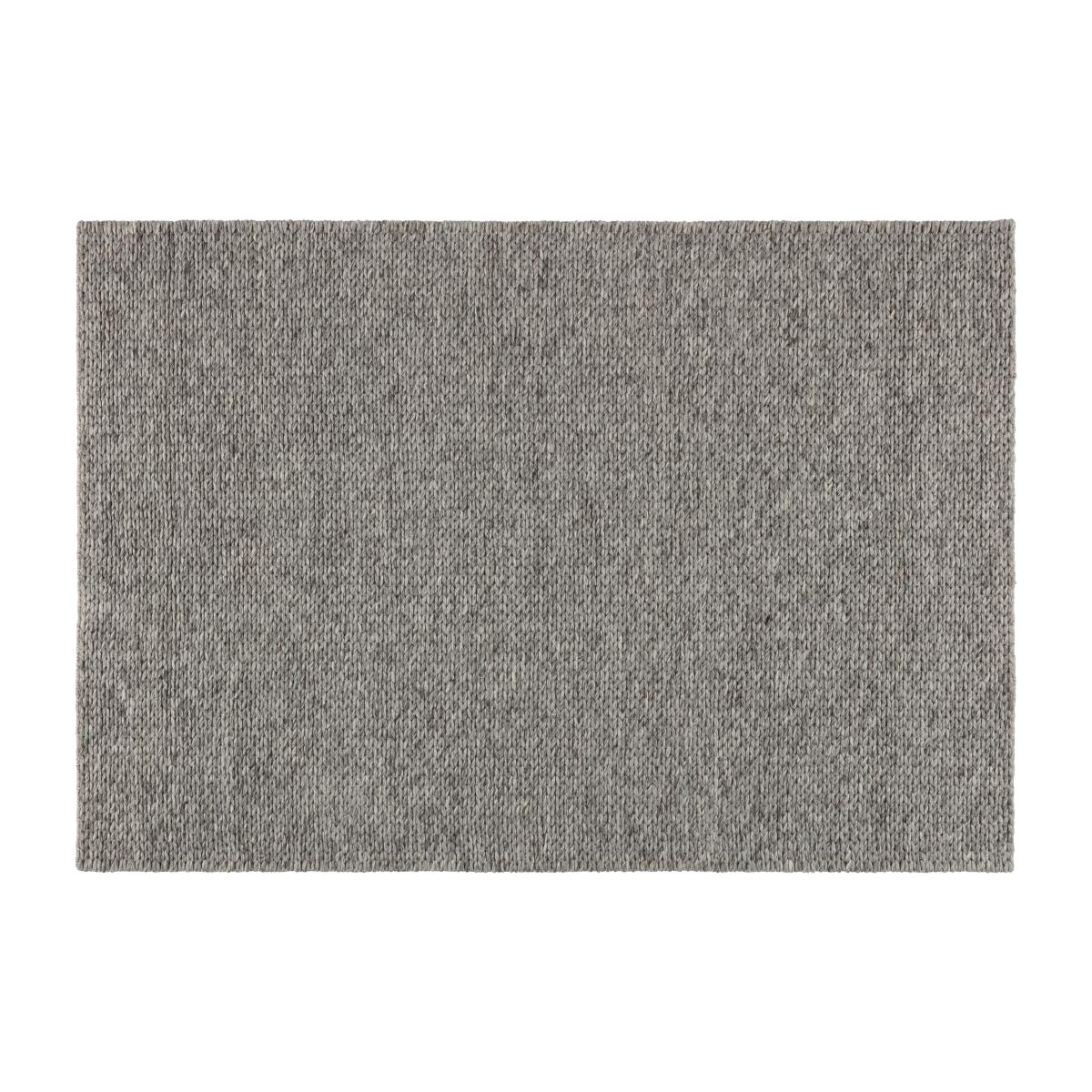 Braided wool carpet natural grey 170x240 cm – image 1