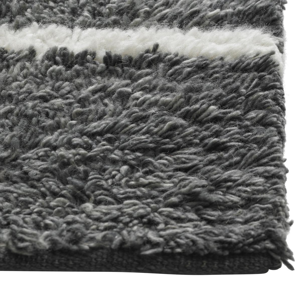 Sita wool carpet 280x370 cm grey melange-white – image 2