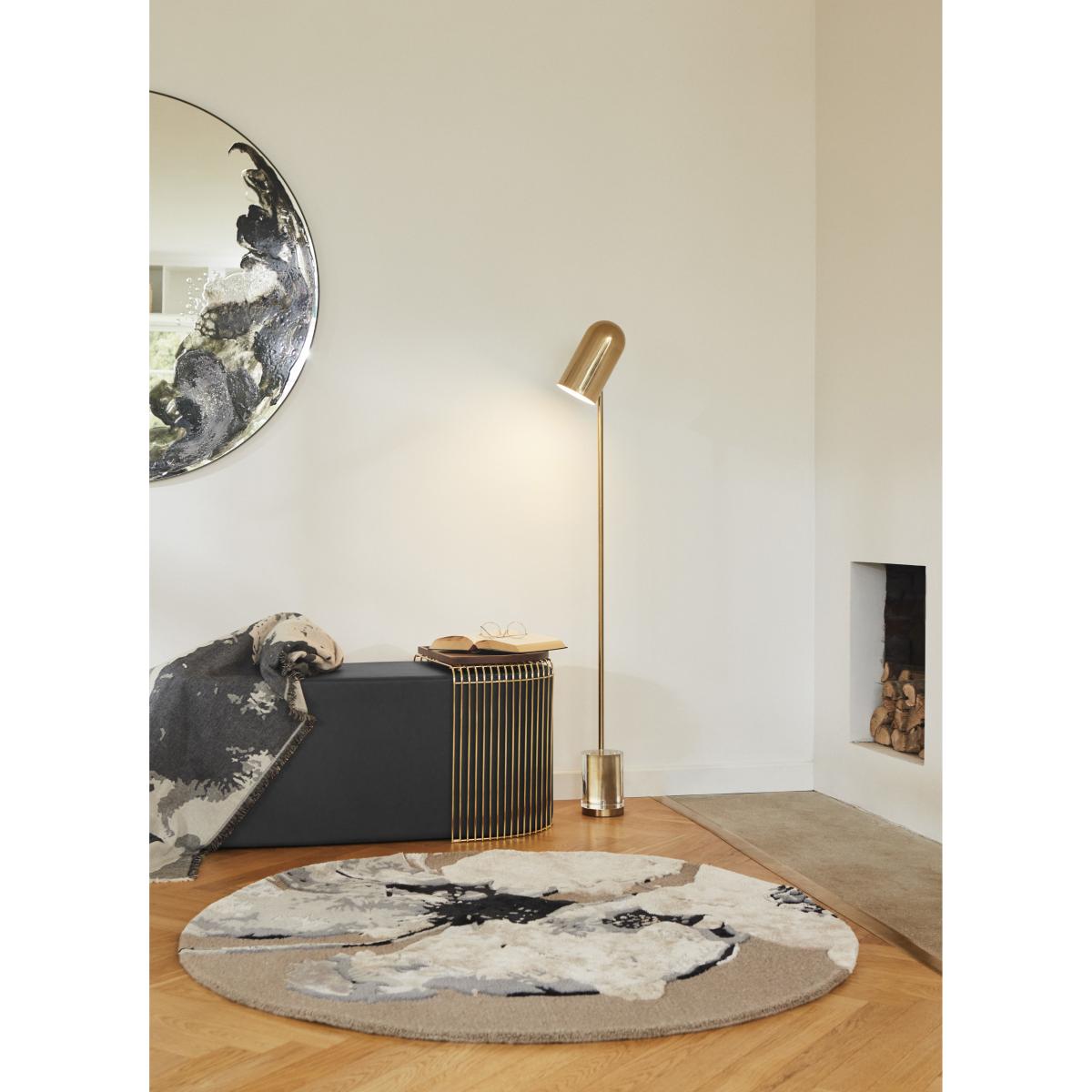 Floreo rug Ø200 cm White-grey – image 2