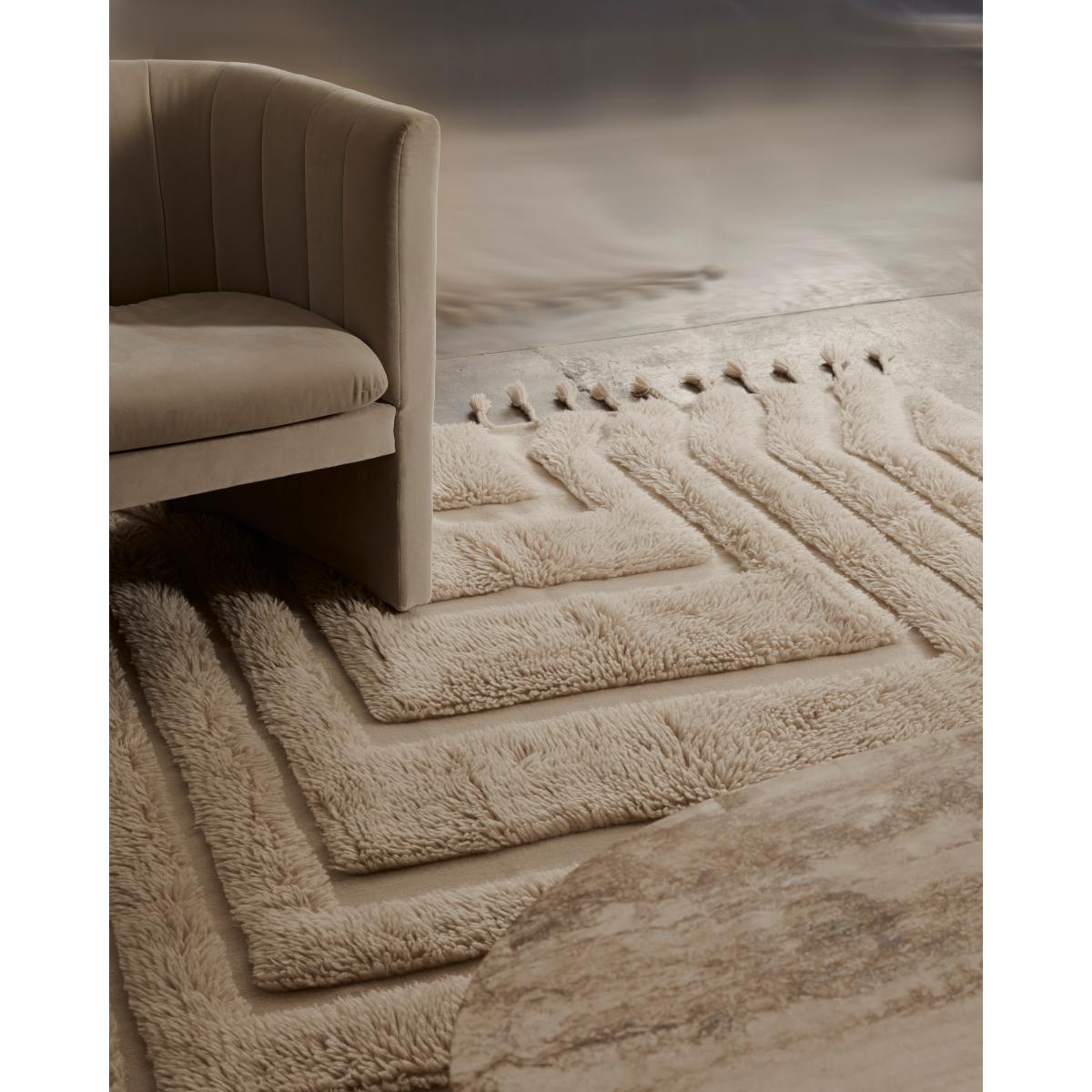 Tinted Kask wool carpet 250x350 cm Beige – image 5
