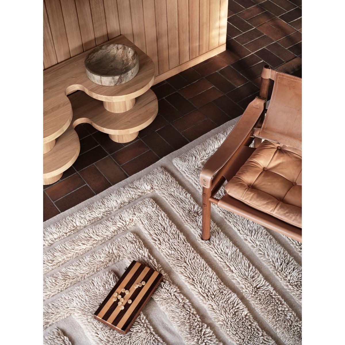 Tinted Kask wool carpet 250x350 cm Beige – image 7