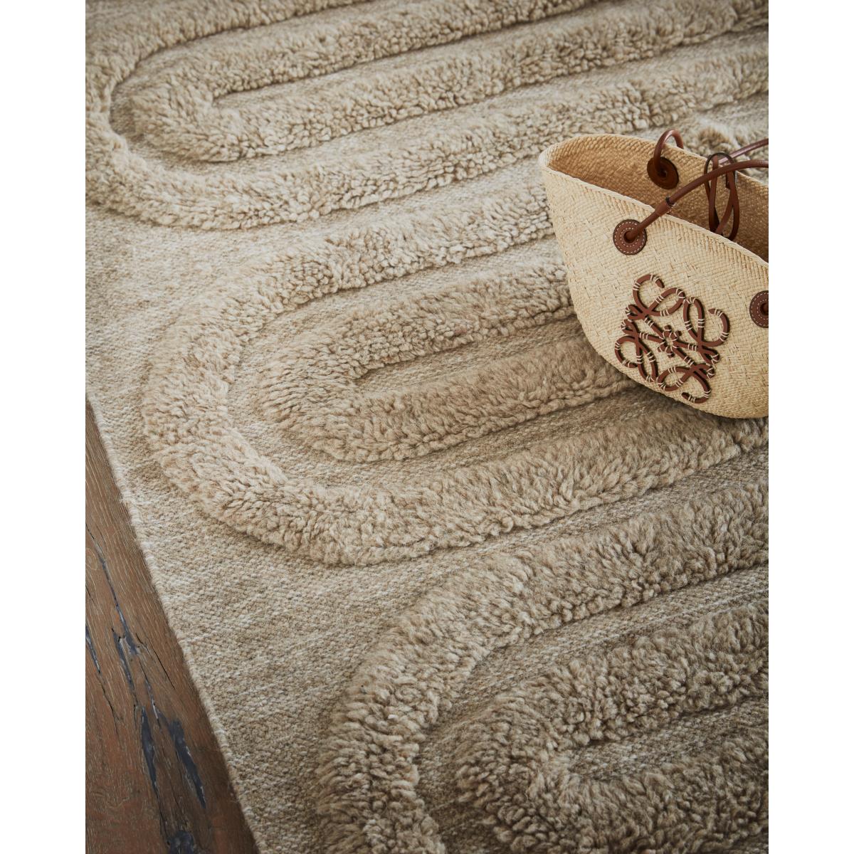 Tinted Riklund wool carpet 280x380 cm Beige-melange – image 4