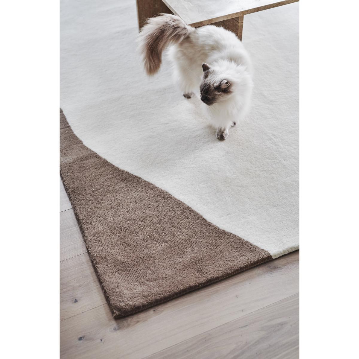 Flow wool carpet white-beige 170x240 cm – image 4