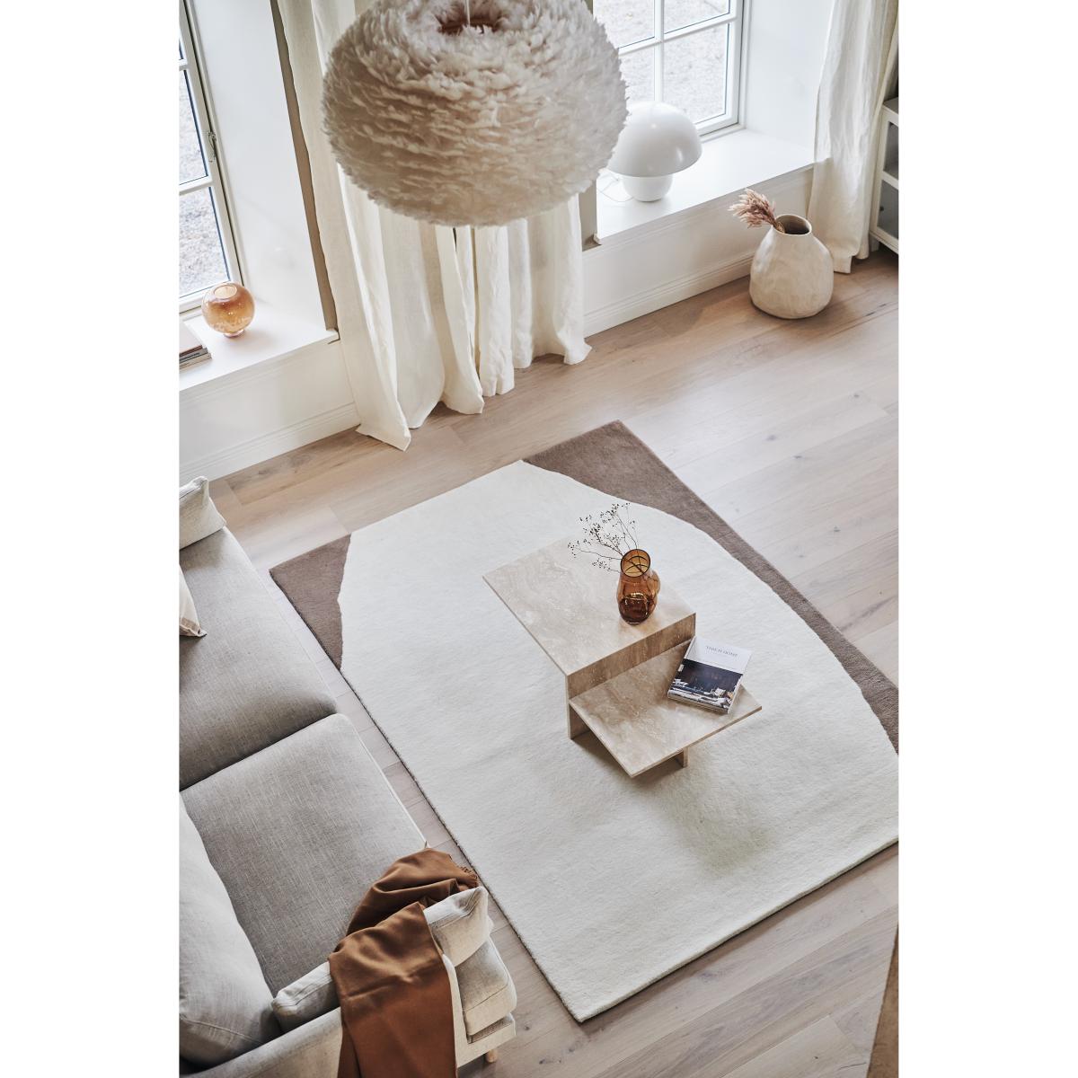 Flow wool carpet white-beige 170x240 cm – image 6