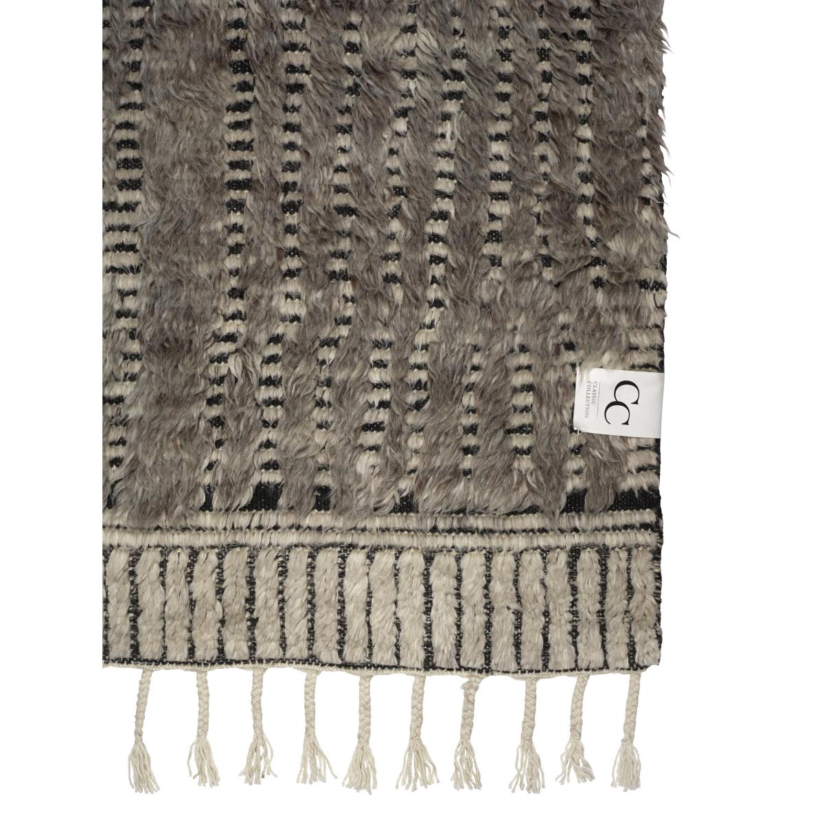 Raccoon wool carpet 250x350 cm Natural – image 3