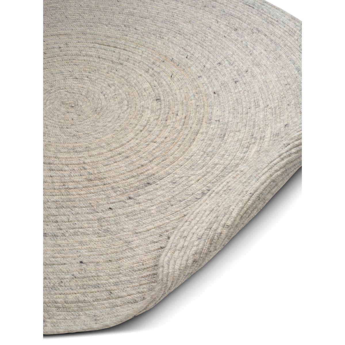 Classic Collection Merino wool rug round Ø240 cm Concrete – image 2