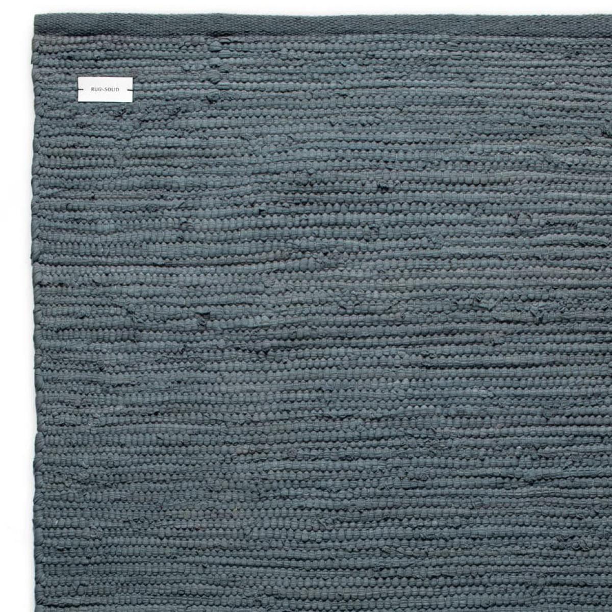 Cotton rug 75x200 cm steel grey (grey) – image 2